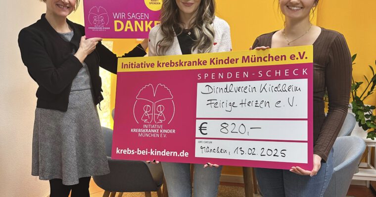 Eine Spende für die Initiative Krebskranke Kinder München e.V.